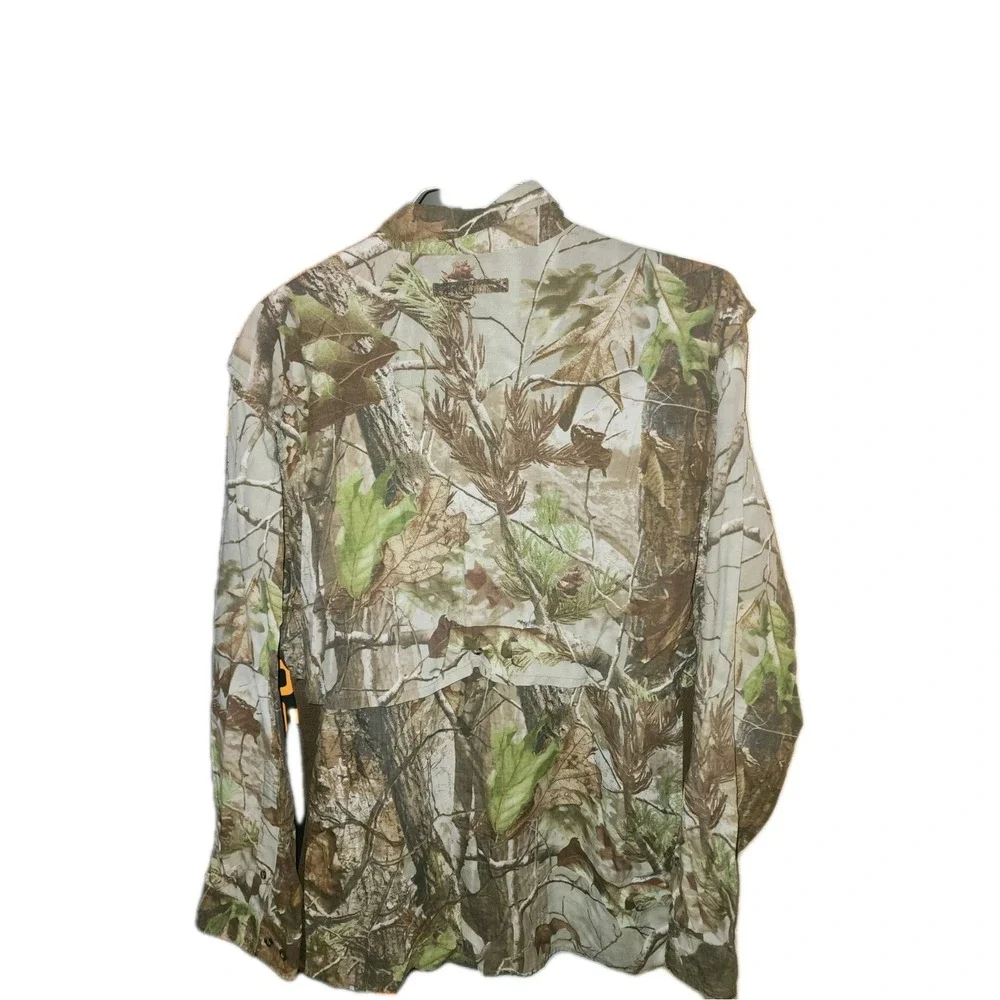 Field And Stream Men's Camo Long Sleeve Button Up Fishing/hunting Shirt XL - Picture 6 of 9